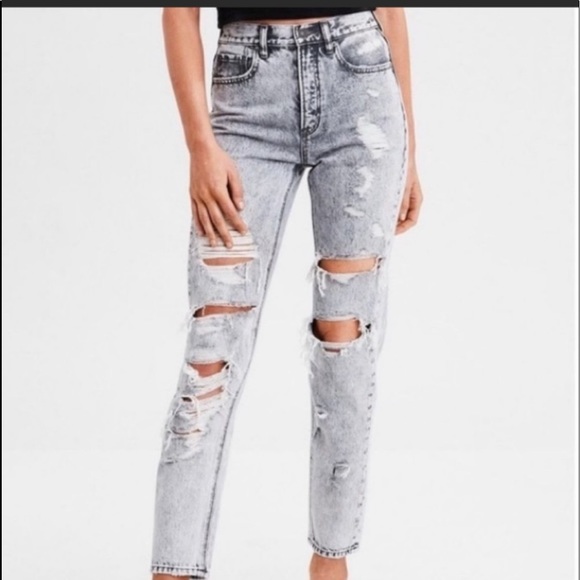 American Eagle Acid washed mom jeans - Picture 1 of 5